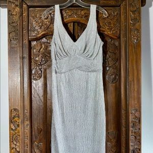 Stop Staring Billionaire Baby Silver Fortune Dress